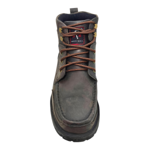 Black Hammer Double Zippered Moc Toe Safety Boots