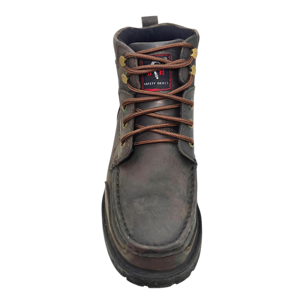 Black Hammer Double Zippered Moc Toe Safety Boots