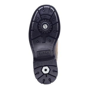 Back View of Black Hammer Safety Boots 38BHM027 Brown by Jenson Ken Shoes for Life