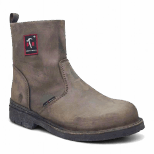 Side View of Black Hammer Safety Boots 38BHM005 Brown by Jenson Ken Shoes for Life