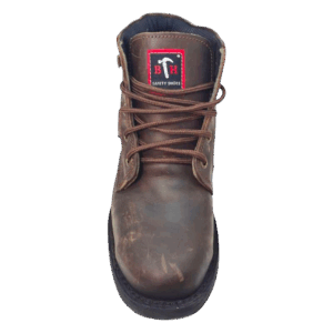 Front View of Black Hammer Safety Boots 38B106 Brown by Jenson Ken Shoes for Life