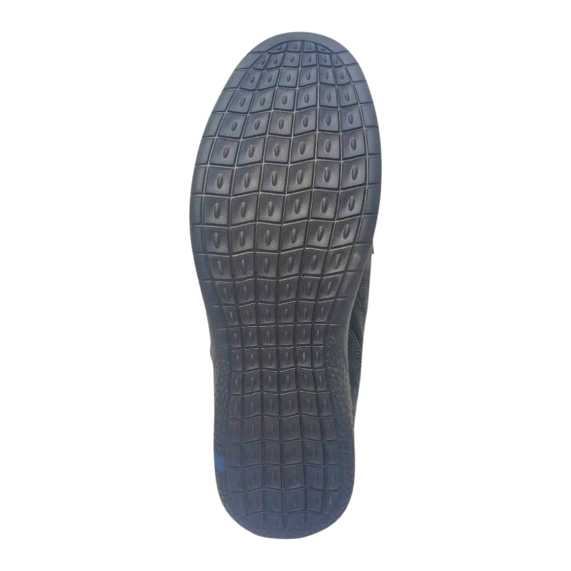 La Polo LPL01 Black Back View of La Polo Leather Slip-On Loafers LPL01 Black by Jenson Ken Shoes for Life