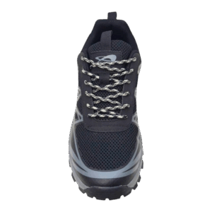 Front View of Axel Hiking Walking Shoes AXL023 Black by Jenson Ken Shoes for Life