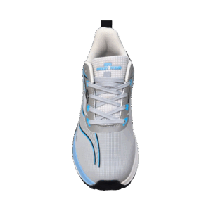 Front View of Speedy Rhino Walking Shoes SDR08 Grey by Jenson Ken Shoes for Life