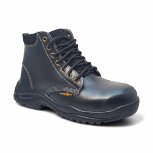 Side View of Hammer King's Safety Boots HMK024 Black by Jenson Ken Shoes for Life