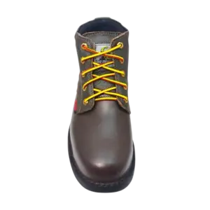 Front View of Big Truck Safety Boots BTK24 Brown by Jenson Ken Shoes for Life