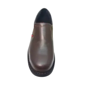 Front View of Big Truck Safety Boots BTK26 Brown by Jenson Ken Shoes for Life