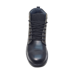 Front View of Hammer King's Safety Boots HMK024 Black by Jenson Ken Shoes for Life