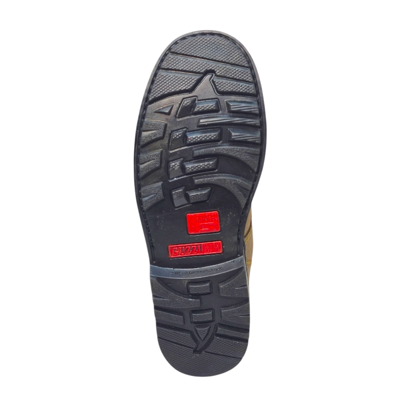 Guzzi GUZ27 Khaki Back View of Guzzi Safety Boots GUZ27 Khaki by Jenson Ken Shoes for Life