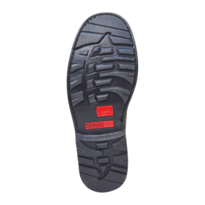 Back View of Guzzi Safety Boots GUZ30 Khaki by Jenson Ken Shoes for Life