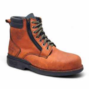 Side View of Guzzi Safety Boots GUZ28 Tan by Jenson Ken Shoes for Life