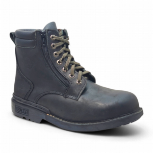 Side View of Guzzi Safety Boots GUZ29 Black by Jenson Ken Shoes for Life