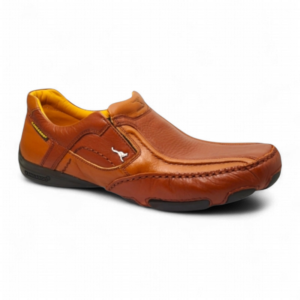 Side View of Kangaroo Casual Leather Shoes KGR187 Tan by Jenson Ken Shoes for Life