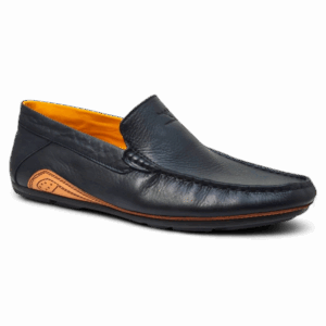 Side View of Kangaroo Casual Leather Shoes KGR211 Black by Jenson Ken Shoes for Life