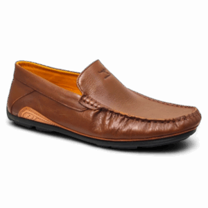Side View of Kangaroo Casual Leather Shoes KGR213 Brown by Jenson Ken Shoes for Life