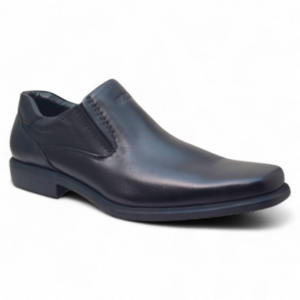 Side View of Pipers Business Casual leather Shoes PPS19 Black by Jenson Ken Shoes for Life