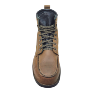 Front View of Guzzi Safety Boots GUZ27 Khaki by Jenson Ken Shoes for Life