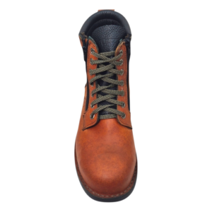 Front View of Guzzi Safety Boots GUZ28 Tan by Jenson Ken Shoes for Life