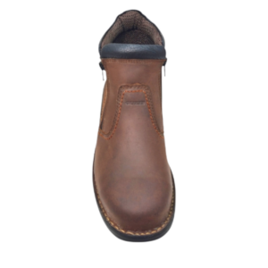 Front View of Guzzi Safety Boots GUZ32 Brown by Jenson Ken Shoes for Life