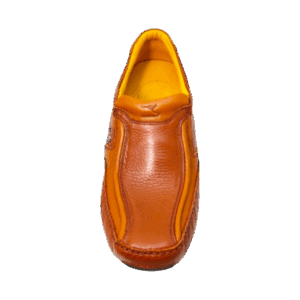Front View of Kangaroo Casual Leather Shoes KGR187 Tan by Jenson Ken Shoes for Life