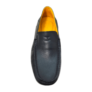 Front View of Kangaroo Casual Leather Shoes KGR211 Black by Jenson Ken Shoes for Life