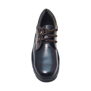 Front View of Sekaicho Safety Boots SKC001 Black by Jenson Ken Shoes for Life