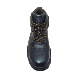 Front View of Sekaicho Safety Boots SKC003 Black by Jenson Ken Shoes for Life