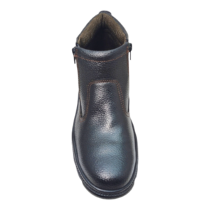 Front View of Sekaicho Safety Boots SKC009 Black by Jenson Ken Shoes for Life