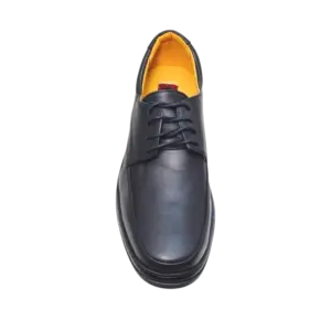 Front view Express Polo Business Casual Leather Shoes 1EPL096 Black by Jenson Ken Shoes for Life