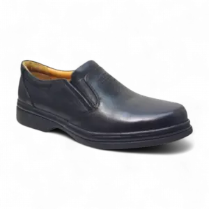 Side view Express Polo Business Casual Leather Shoes 1EPL097 Black by Jenson Ken Shoes for Life
