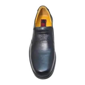 Front view Express Polo Business Casual Leather Shoes 1EPL097 Black by Jenson Ken Shoes for Life