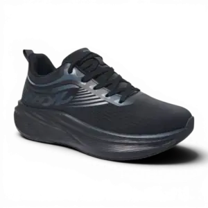 Side View Speedy Rhino Walking Shoes SDR13 Black by Jenson Ken Shoes for Life