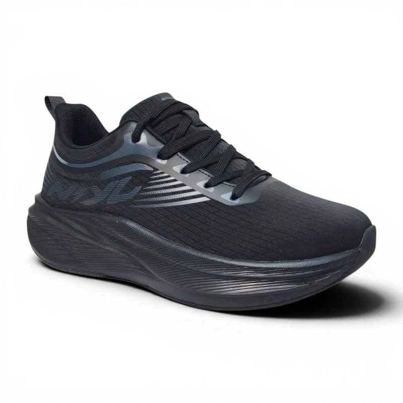 Speedy Rhino SDR13 Black Side View Speedy Rhino Walking Shoes SDR13 Black by Jenson Ken Shoes for Life