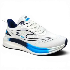 Side View Speedy Rhino Walking Shoes SDR16 Navy/White by Jenson Ken Shoes for Life