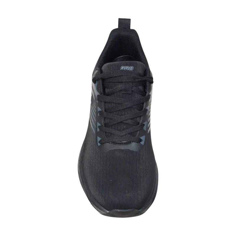 Speedy Rhino SDR13 Black Front View of Speedy Rhino Walking Shoes SDR13 Black by Jenson Ken Shoes for Life