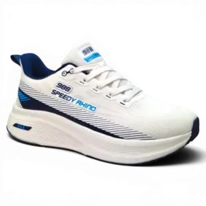 Side View Speedy Rhino Walking Shoes SDR20 Navy/White by Jenson Ken Shoes for Life