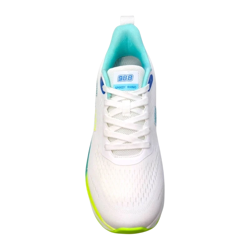 Speedy Rhino SDR21 White Front View Speedy Rhino Walking Shoes SDR21 White by Jenson Ken Shoes for Life